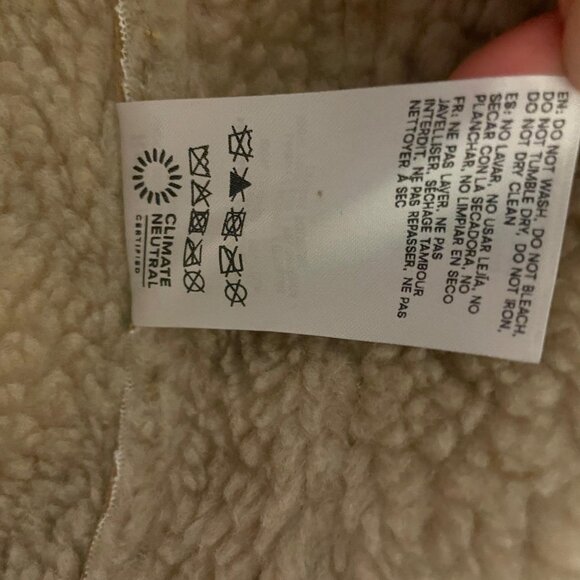 Reformation Veda Luca Suede Shearling Coat XS (Parmesan/Tan) - NWT - Picture 14 of 14